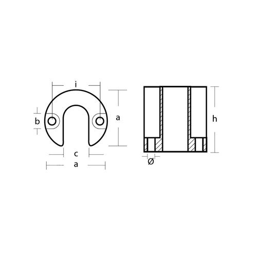 ANOD BRAVO TRIM ALU 806190Q1